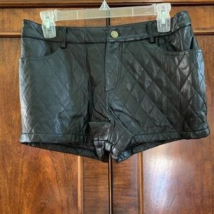 Cotton Candy faux leather shorts